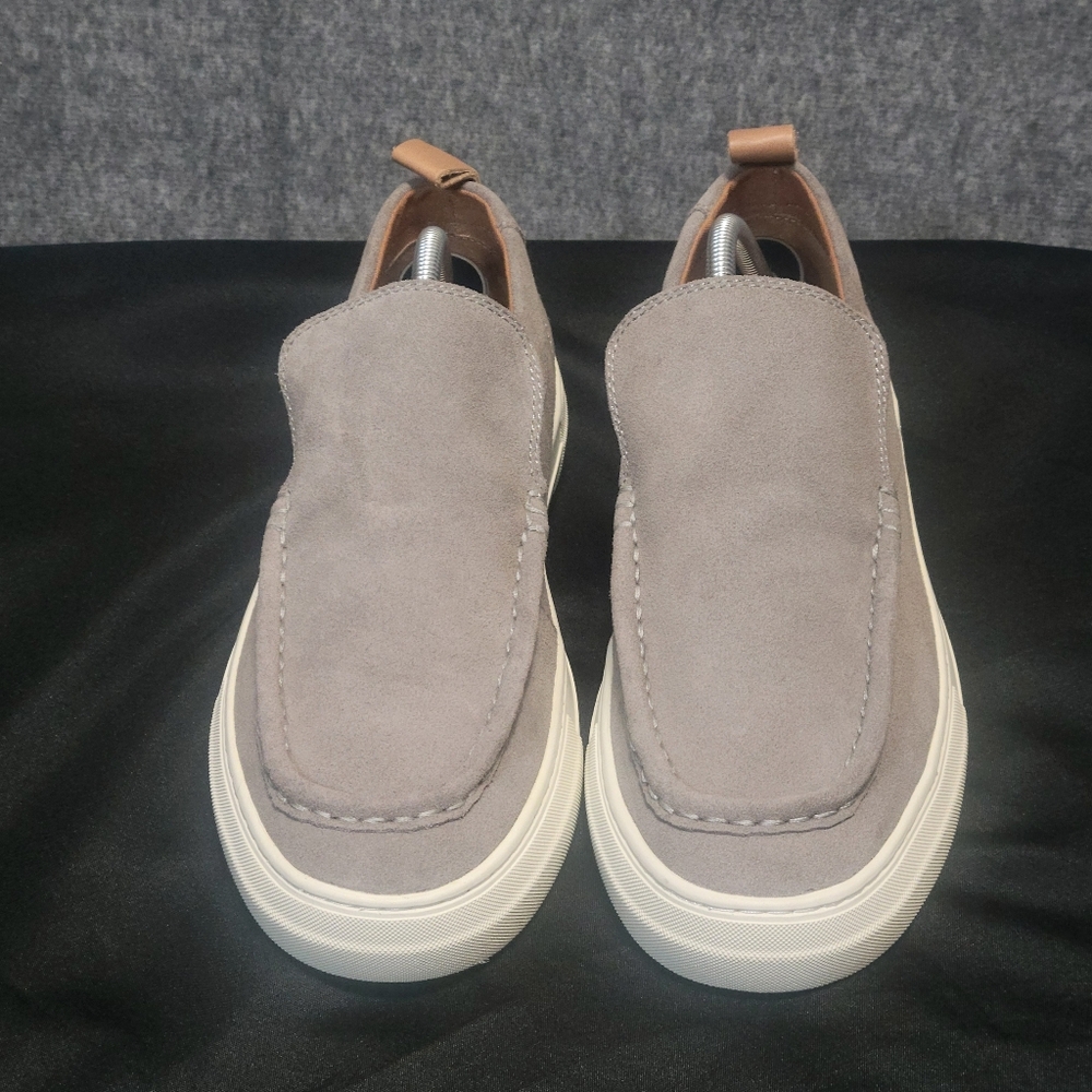 Steve Madden Loafers Suede Mens 10 Gray Slip On Sneakers - Picture 3 of 10